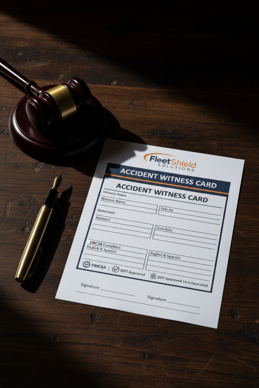 Accident Witness Card